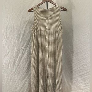 Gingham Button Up Sundress